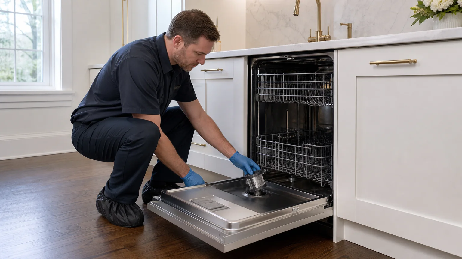 Panel-ready dishwasher service