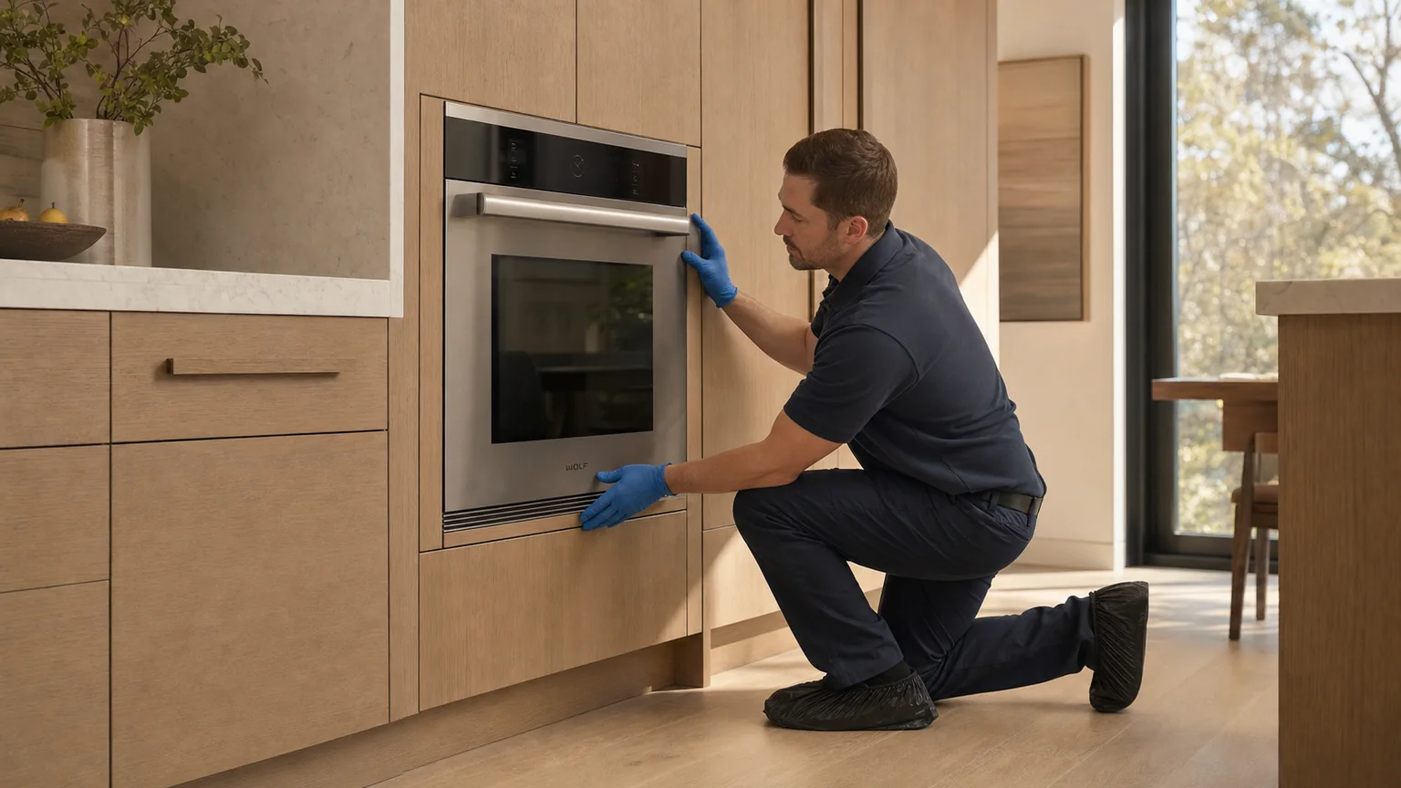 Built-in wall-oven service
